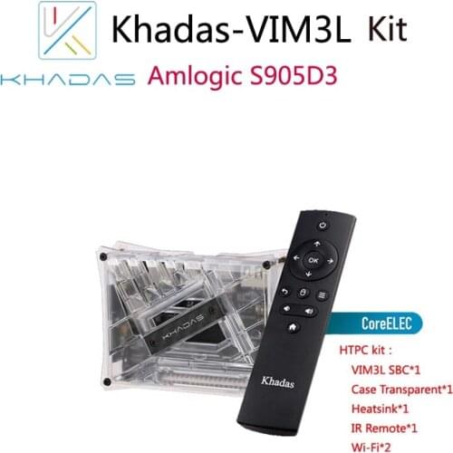 Khadas VIM3L HTPC KIT : Amlogic S905D3-N0N SBC with DIY Case(2+16G)