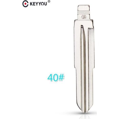 KEYYOU Car Key Blade for Chevrolet Epica Uncut Key Blade Replacement Remote Folding Flip NO.40 Replacement Key Blade