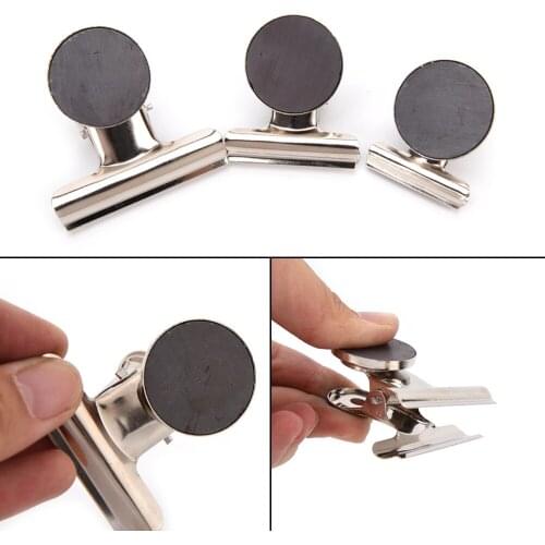 S/M/L 4pcs/lot Magnetic Clips Fridge For Home Refrigerator Magnets Wall Recipes Memo Note Message Holder Clamp Magnetic Clip