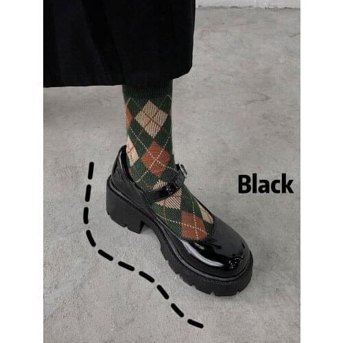 Small leather shoes 2021 spring and autumn new female Japanese thick-soled college style high-heeled platform shoes