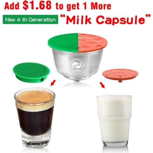 Refillable Coffee Pods For Dolce Gusto All-In-One Upgraded Lid Stainless Steel Reusable Capsule For Espresso Coffee Machine