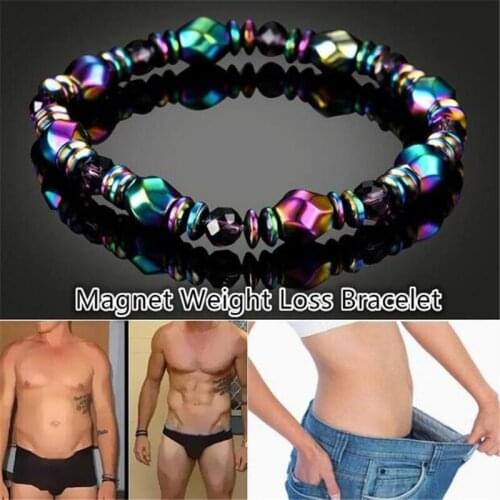 Fashion Healthy Care Natural Stone Hematite Vintage Metal Magnetic Therapy Bracelets for Arthritis Pain Relief Radiation protect