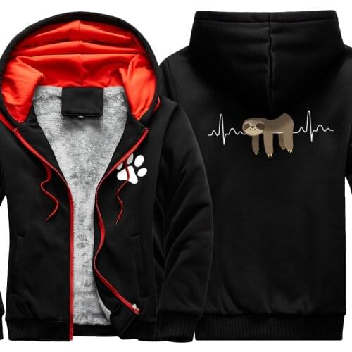 Nope Cartoon Camouflage Mens Raglan Thicken Jackets 2020 New Arrival Long Sleeve Wool Liner Korean Style Tops Streetwear Homme