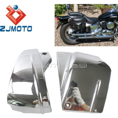 ABS Chrome Motorcycle Fairing Battery Side Fairing Cover For Yamaha V-Star 650 / DragStar 650 / XVS650 / XVS650A Custom Classic