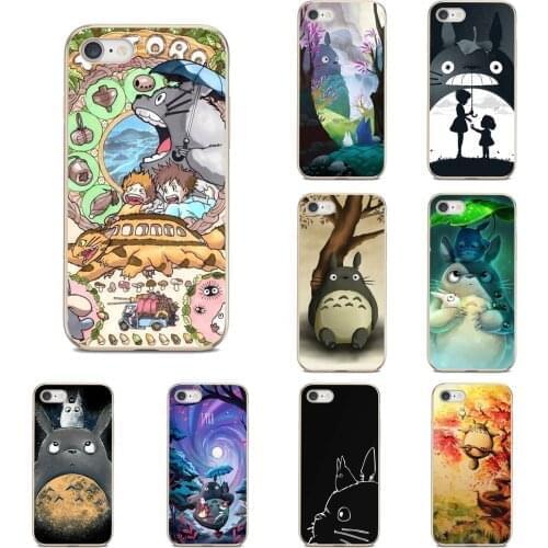 Transparent Soft Shell Covers Cute Totoro Miyazaki Anime For Motorola Moto C E4 E5 G5S G6 Plus G G2 X4 Z2 Z3 Play