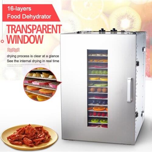 Commercial dried fruit dehydrator 16-layers stainless steel food Dehydrator ST-02 Dried Fruit Machine Fruit Dewatering Dryer