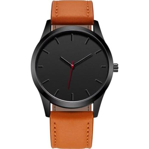 WJ-7126 Hot Selling Vogue Men Small OEM Watches Leather Wrist Low Price