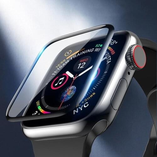 3D Curved Tempered Glass HD Watch Screen Protector Film For iWatch 1/2/3/4/5 40mm 44mm 42mm