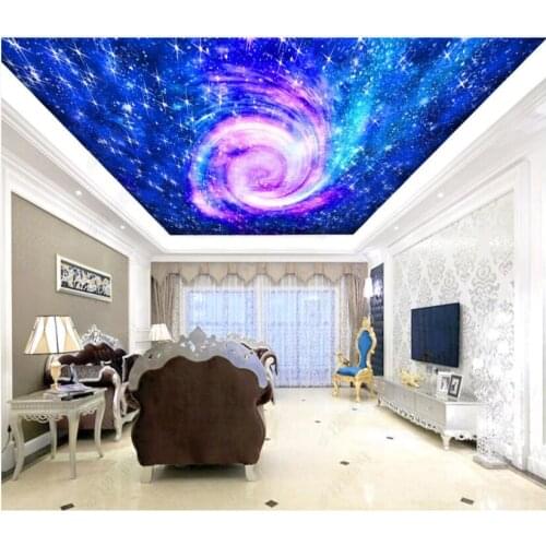 3d ceiling murals photo wallpaper Beautiful dreamy romantic starry sky home decor 3d wall murals wallpaper for living room