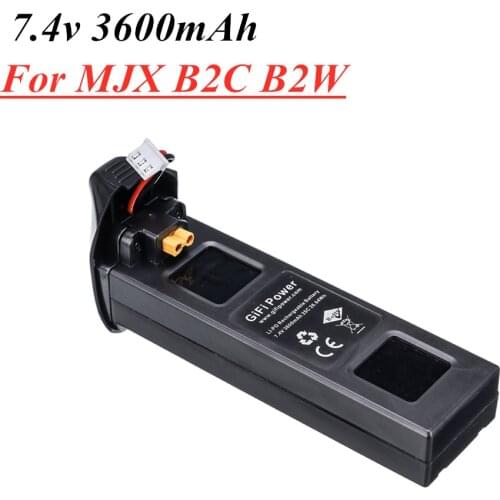7.4V 3600mAh 25C Lipo Battery For MJX B2W B2C RC Drone Upgrade Spare Parts