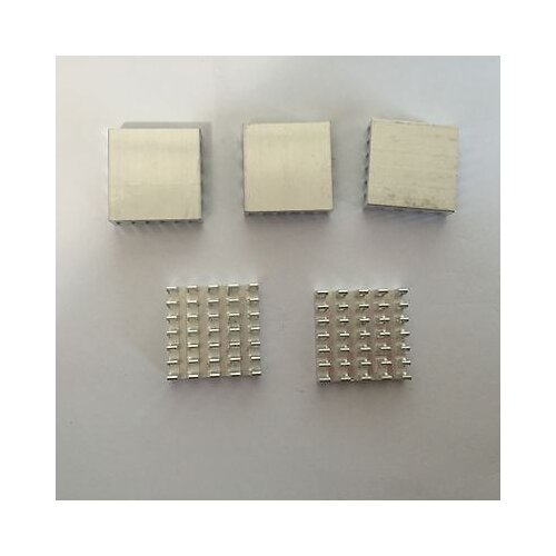 10pcs Silver Tone Aluminum Cooler Radiator Heat Sink Heatsink 19mm x 19mm x 5mm