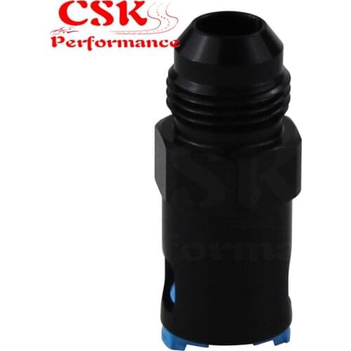AN8 Male to 3/8" Female Push On Quick Connect Fitting Adapter Black
