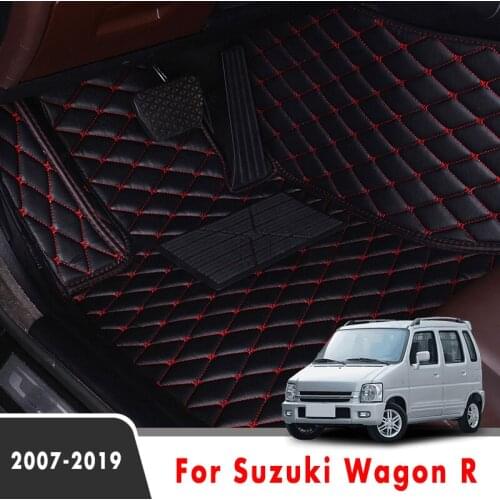Car Floor Mats For Suzuki Wagon R 2019 2018 2017 2016 2015 2014 2013 2012 2011 2010 2009 2008 2007 Carpets Car Interior Covers