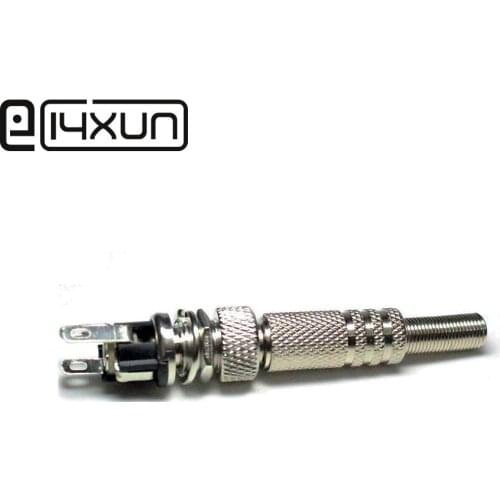 1set Lockable 5.5mm x 2.1mm / 5.5mm x 2.5mm DC Power Plug + Socket 5.5*2.1mm 5.5mm*2.5mm Male Female Panel Mount Connectors 12V