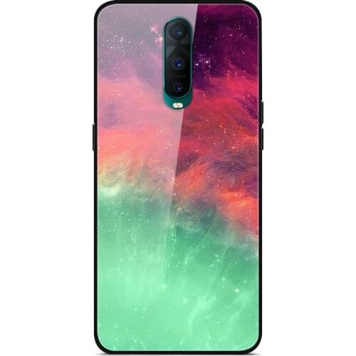 For OPPO R17 Pro Phone Case Tempered Glass Case Phone Cover Fitness Back Bumper Series 1