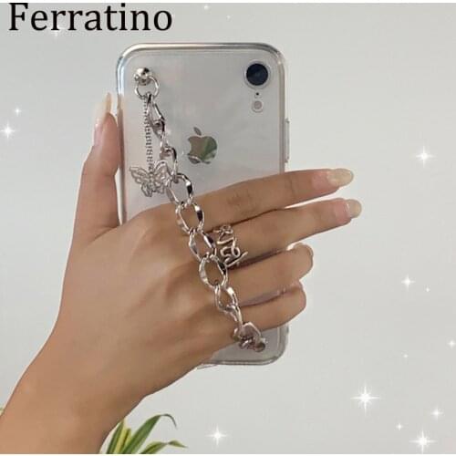 Korea Butterfly Chain Bracelet Transparent Phone Case For iPhone 12 Pro Max MiNi 11 Pro Max X XR XS MAX 8 7 Plus SE 2 Soft Cover
