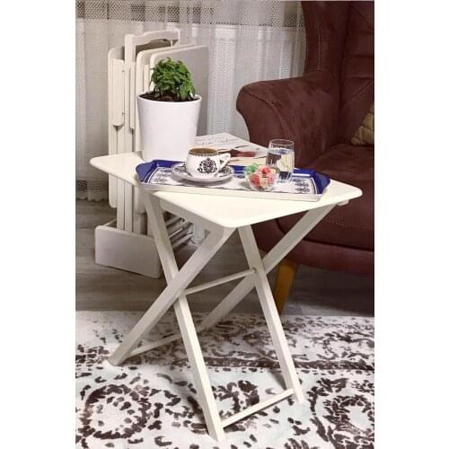 Wood White (ecru) 4'lü Rectangle Bag Zigon coffee table coffee tables table basse furniture living room table