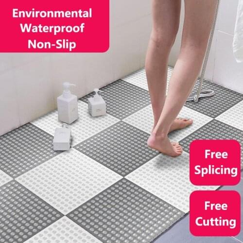 Environmental brand new Bathroom splicing floor mat rug carpet toilet floor mat for bathroom kitchen non-slip waterproof mat