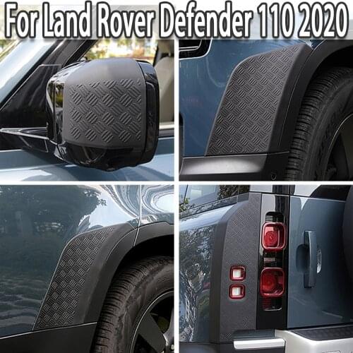 K-Car Rearview Mirror Cover Front Rear Bumper Side Scratch Guard Protection Board Guard For Land Rover Defender 110 2020