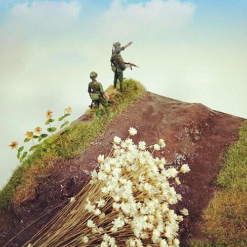 Flowers Miniature Tree Chariot Camouflage Net Military Railway Scenario Layout Train Sand Model Scene Vegetation Table Trai Y1Y7