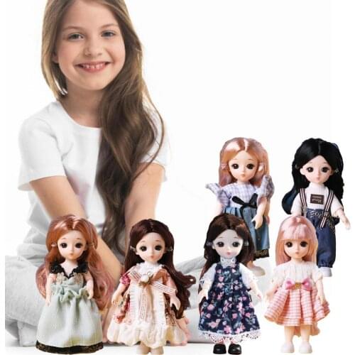Movable Joints BJD Blyth Doll Makeup Dress Up Cute Big Eyes Dolls Simulation Toy With Princess Dress Up For Girls Gift