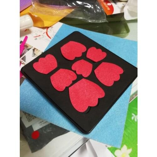 Multi-sizes petals die 15.8mm thick 5.5x6inch SMR-FL0011 wooden steel rule with back case