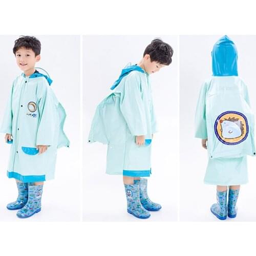Outdoor Waterproof Women Rain Coat Poncho Jaqueta Impermeavel Rainwear Poncho Kids Children Raincoat Rain Hat Girls Boy B50