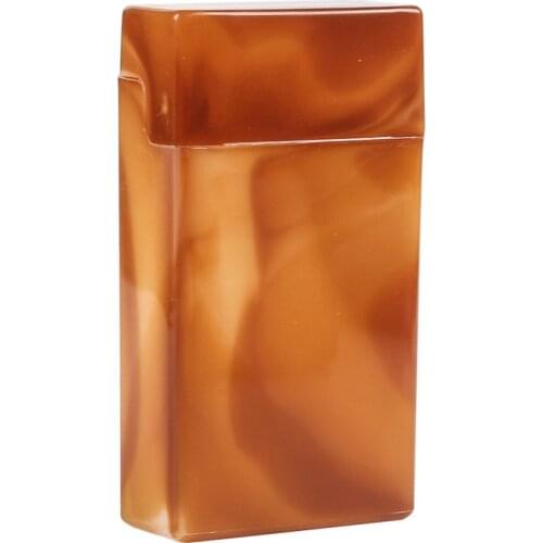 3pcs/lot 110mm Cigarette Case Marble Multi Color Top Flip Open Plastic Cigarette Holder Pack Flip Top Cigarettes Smoke