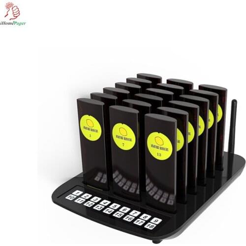 Fast food restaurant service pager dock charging pager 18 pagers one set