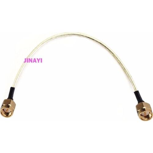 10pcs 5cm 15cm 30cm SMA male to SMA male Connector RG141 Semi Rigid Extension Cable Wire