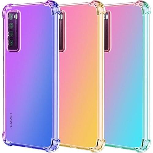 Shockproof Silicone Cover Phone Case For Huawei Y6S Y7A Y8S Y9A Y9S Honor 9X Pro 10X Lite X10 P Smart Z S 2019 2020 2021 Coque