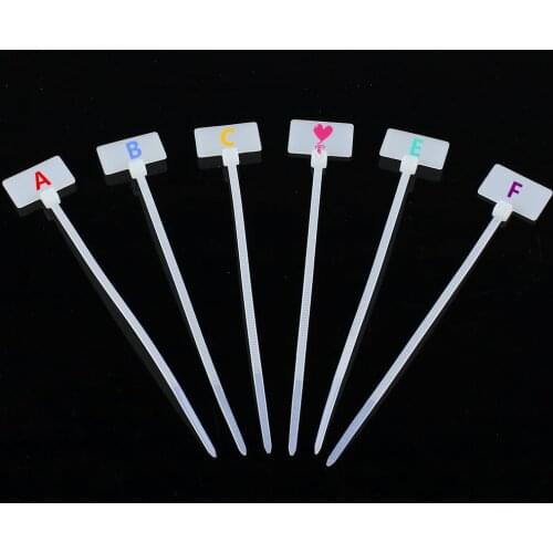 2.5*100mm 100pcs zip ties Write On Ethernet RJ45 RJ12 Wire Power Cable Label Mark Tags nylon cable ties