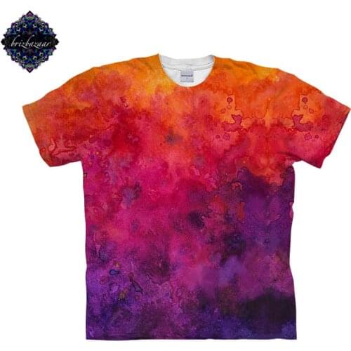 SunriseWatercolor By Brizbazaar Art T shirt Men Women t shirt Prints Tee Harajuku t-shirt 3d Top Anime Cloth Short Sleeve 6xl