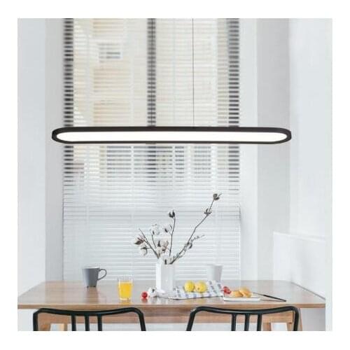 LED chandelier office lighting lighting hanging line modern minimalist restaurant strip aluminum chandelier project led lights