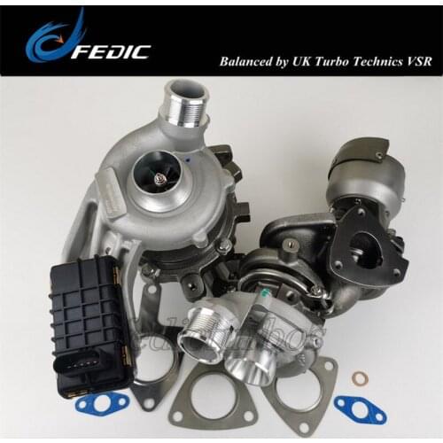 Twin Turbocharger 778400 778401 Turbine full turbo for Land Rover Discovery IV / Jaguar XF 211HP 155Kw TDV6