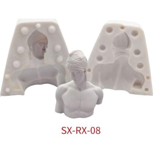 Great Artists Figures Mini Size Venus Head Plaster Cast Silicone Mold Resin Casting Portrait Painting Mold Art Crafts