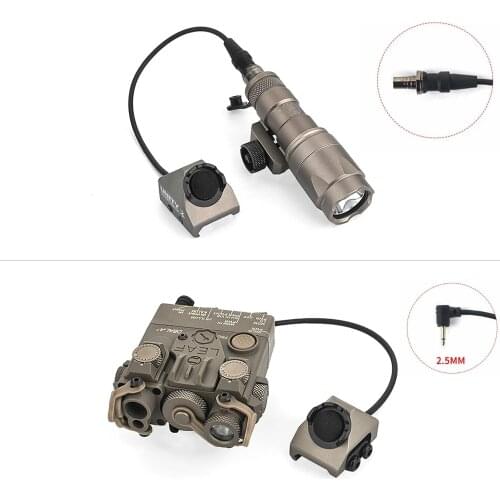 WADSN UNITY Tactical Hot Button Swtich Picatinny Rail Mount for M300 M600 Flashlight Anpeq 15 DBAL A2 Airsoft Weapon Laser Mount