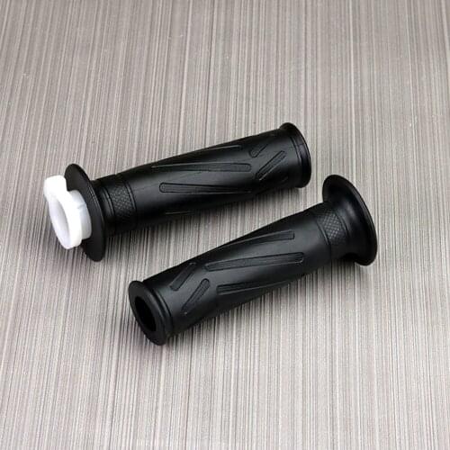 For Yamaha YBR125 22MM 1 Set Black Motorcycle Universal Handle Bar Hand Grips Handlebars Pedal Bikes Cover Grip