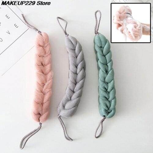 1PC Bath Towel Shower Ball Mesh Brushes Sponges Body Wisp Dry Brush Exfoliation Cleaning Tool For Women