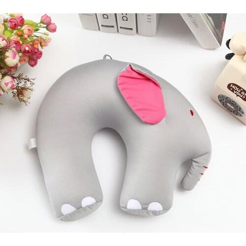 1PC U Shape Cute Elephant Pillows Soft Decorative Cushions Stuffed Plush Toy Doll Christmas Pillow Gift OU 026