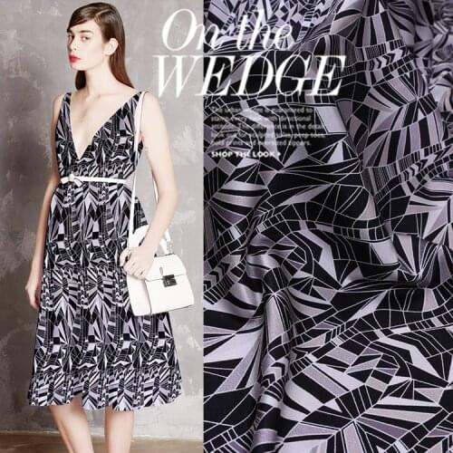 140CM*50CM thickness 19 mu summer digital printing stretch satin fabric mulberry silk stretch silk satin shirt silk fabric