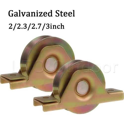 2-3 inch Sliding Gate Wheels, V Groove Caster with Bracket, Heavy Duty Internal Gate Wheels For Sliding Gate Steel Frame