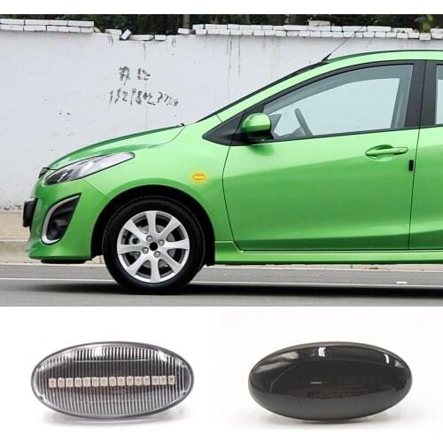 2PCS LED Dynamic Turn Signal Side Marker Light Sequential Blinker Light For Mazda 2 For Mazda 3 5 6 BT-50 MPV