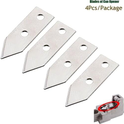 4 Pieces Blades of Can Opener Replacement Knife for Commercial Can Opener