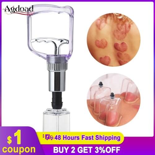 4pcs Cupping Set Heart-shaped Vacuum Suction Cupping Cups for Promote Blood Circulation Health Care Chinese Cupping Therapy