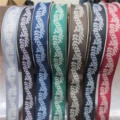 4cm 38mm Tree Leaf Shape Rhombus Zigzag Laciness Costume Curtain Ethnic Jacquard Ribbon Woven Webbing 267