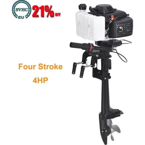 4 Stroke Outboard Engine Motor 4 Horsepower Fishing Boat Propeller Motor for Inflatable Boat Rubber Dinghy Kayak Outboard Engine