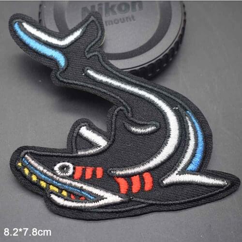 Shark Parrot Lobster Iron On Embroidered Clothes Patches For Clothing Stickers Garment Wholesale