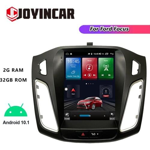 JOYINCAR Vertical screen android 10.1 car gps multimedia video radio player in dash for Ford Focus 2012-2016 car navigaton