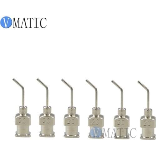 Free Shipping 12Pcs 20G 45 Degree Bent Stainless Steel Dispensing Needle 1/2 Inch